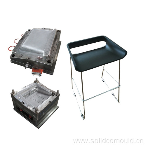 New design Plastic customized steel tube chair mould